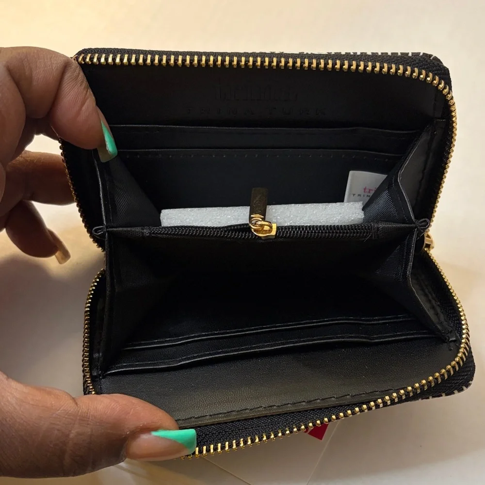 NWT Trina Turk Croco Zip Around Wallet Gift Boxed